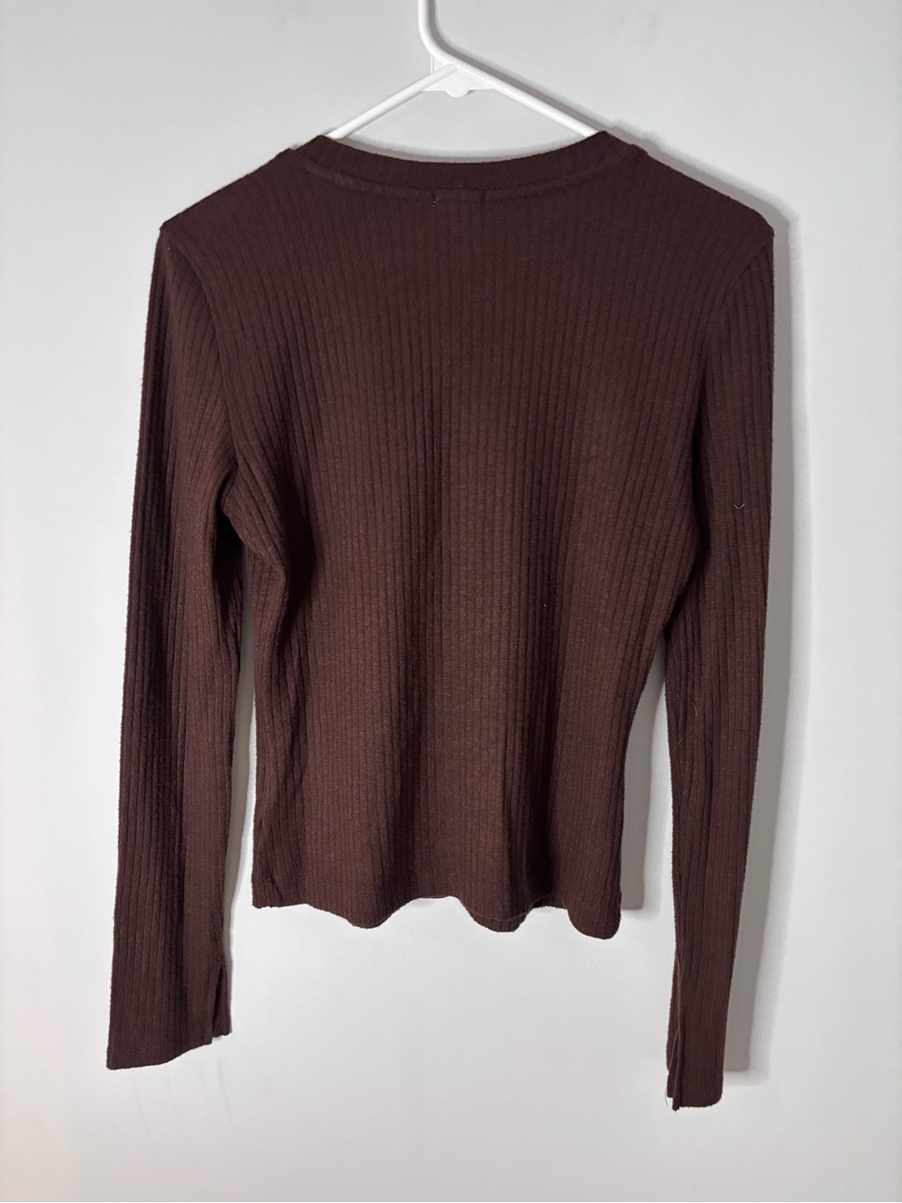 aerie Ribbed Button-Front Cardigan - Picture 5 of 5